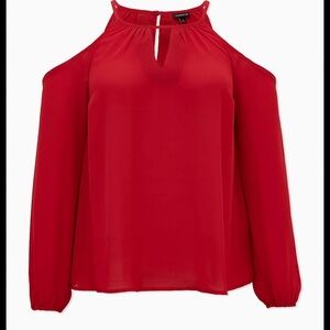 Naked Zebra Vibrant Red Blouse